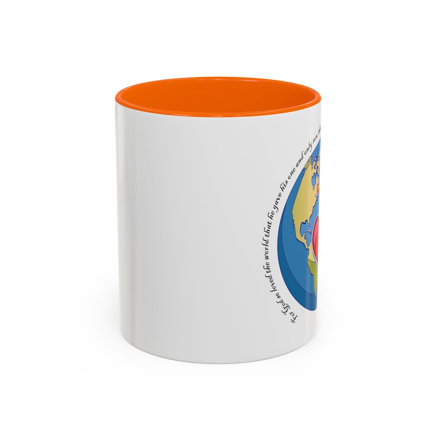 Taza de café con acento inspirador: diseño de fe y amor, perfecta para la motivación diaria.