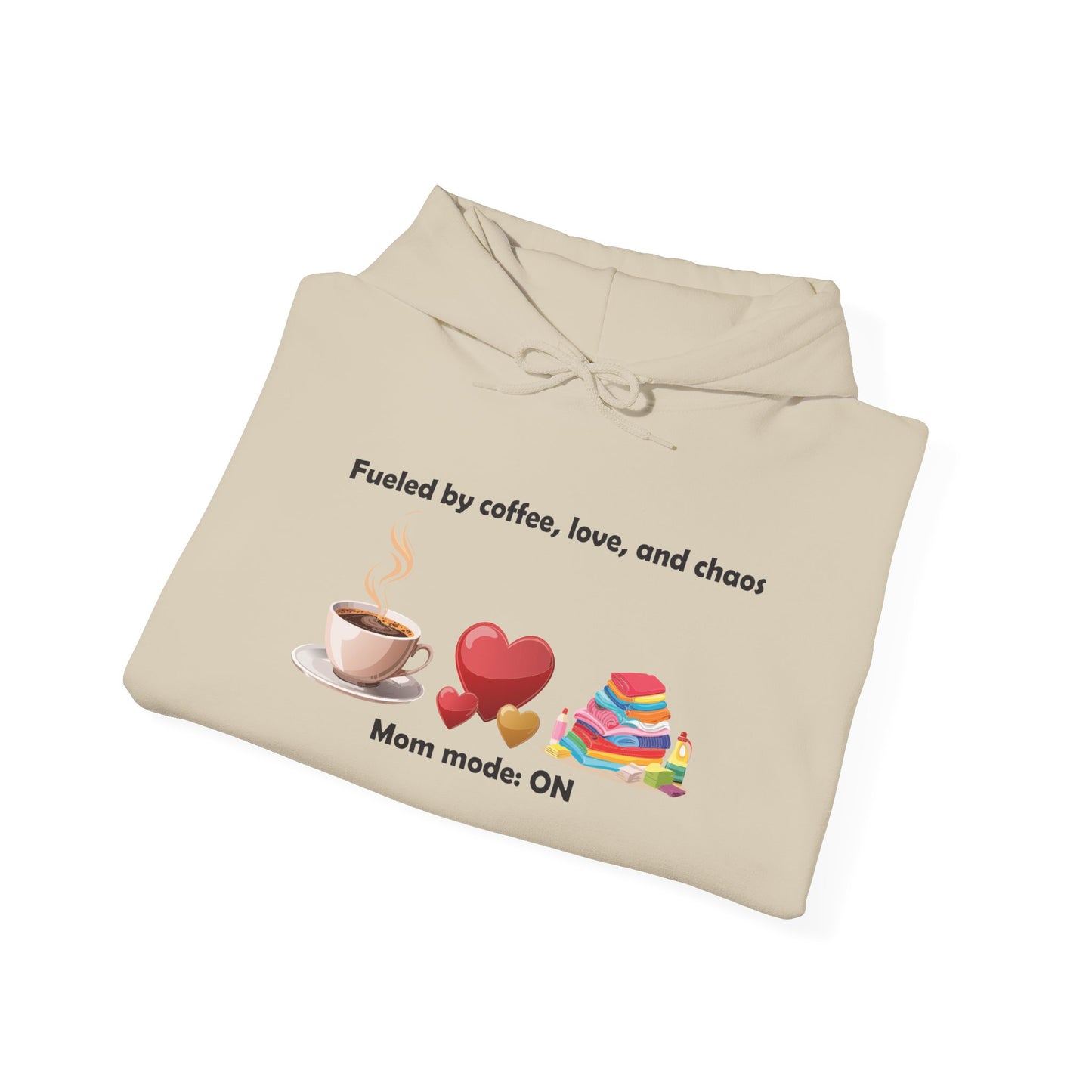Mom Life Sweatshirt - Fueled by Coffee, Love, and Chaos