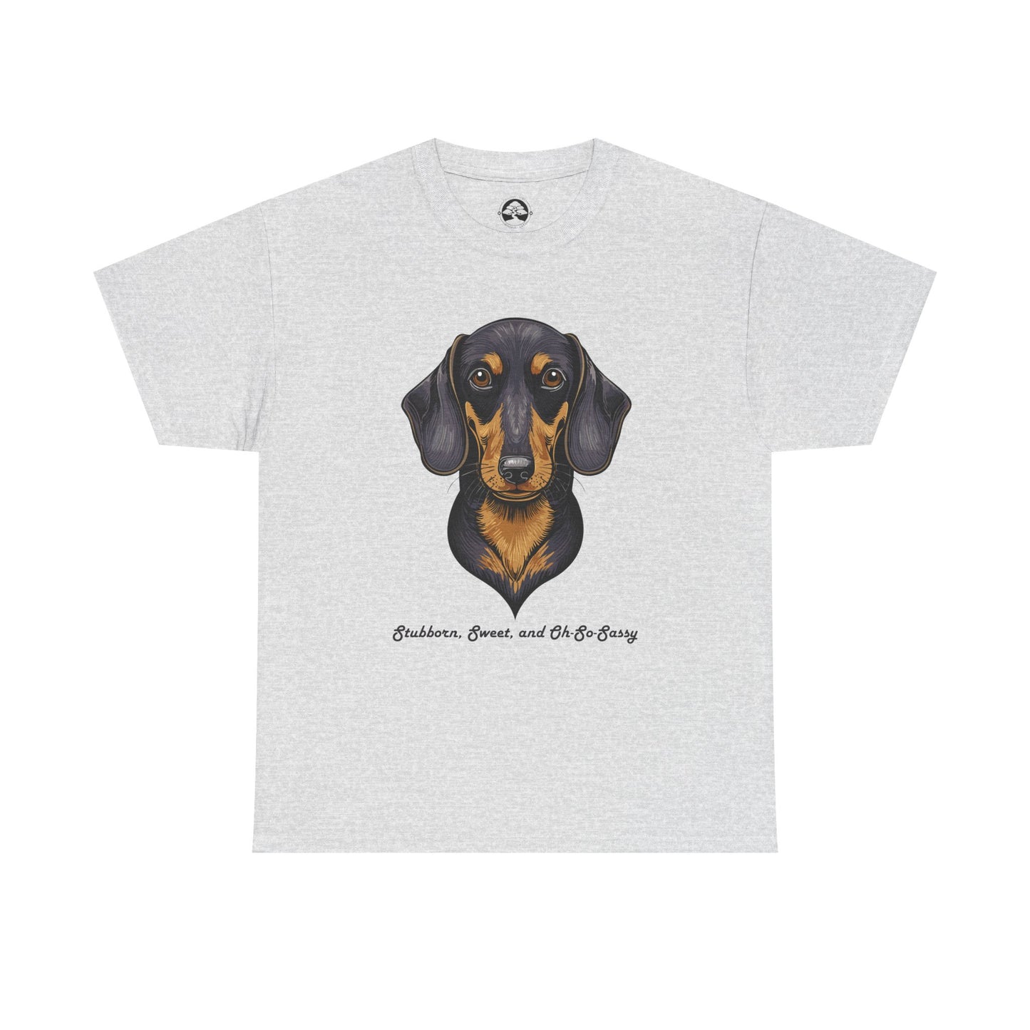Camiseta unisex de algodón grueso para amantes de los perros salchicha: divertida y cómoda camiseta para mascotas