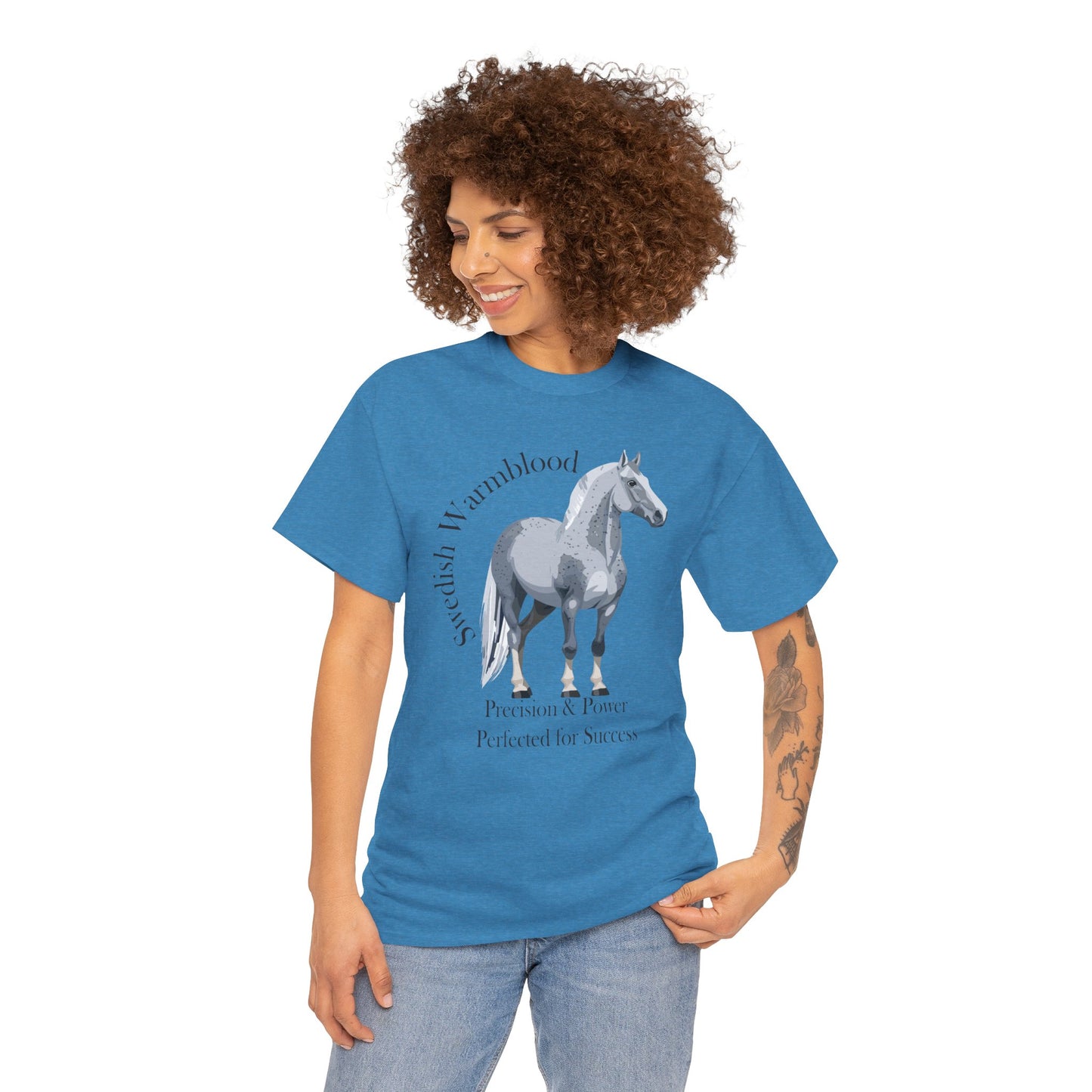 Swedish Warmblood Horse Tee - Precision & Power Design