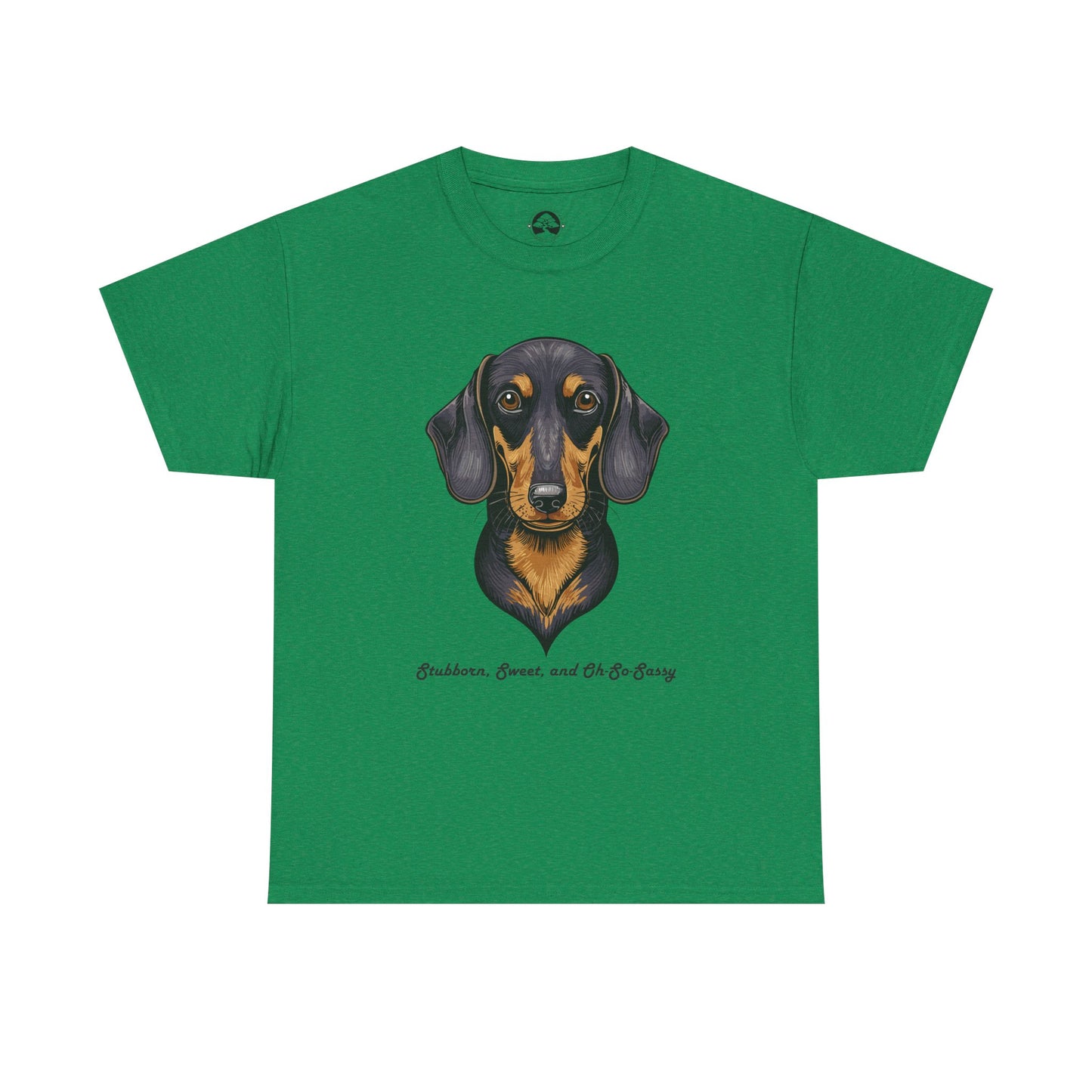 Camiseta unisex de algodón grueso para amantes de los perros salchicha: divertida y cómoda camiseta para mascotas