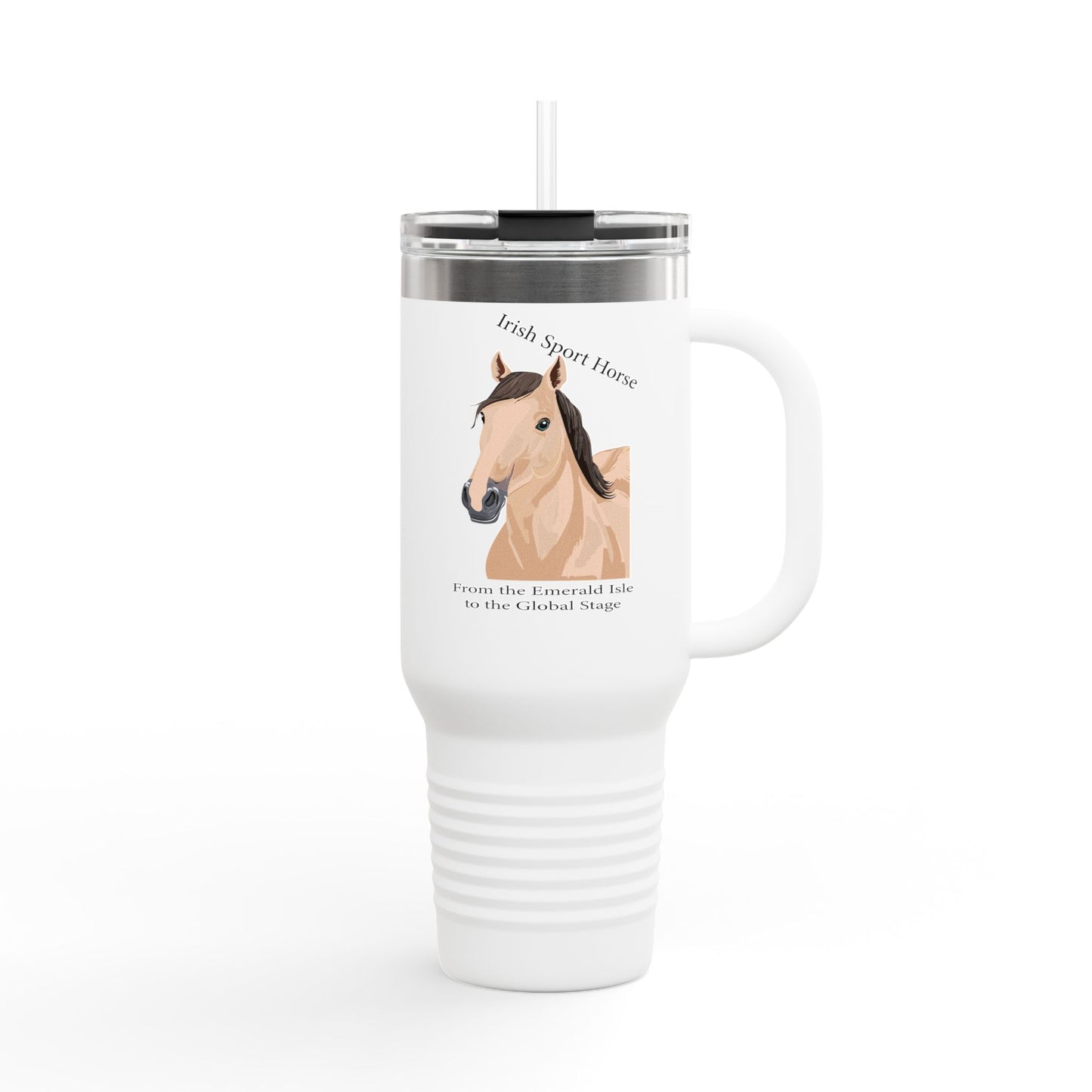 Irish Sport Horse Insulated Travel Mug - 40oz for Equestrian Enthusiasts