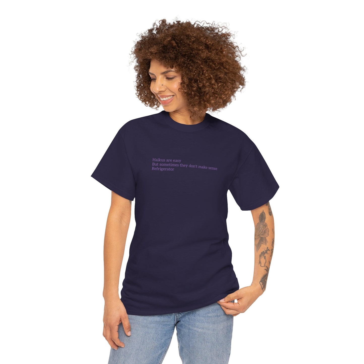 Haikus are Easy Unisex Heavy Cotton Tee