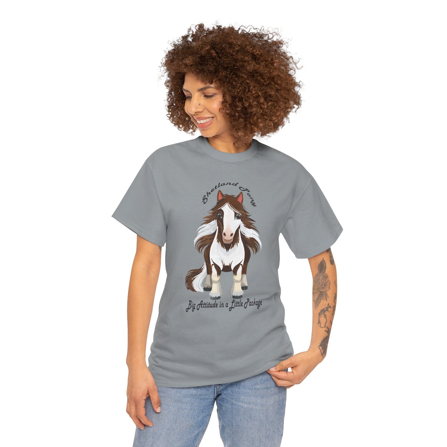 Shetland Pony Unisex Heavy Cotton Tee