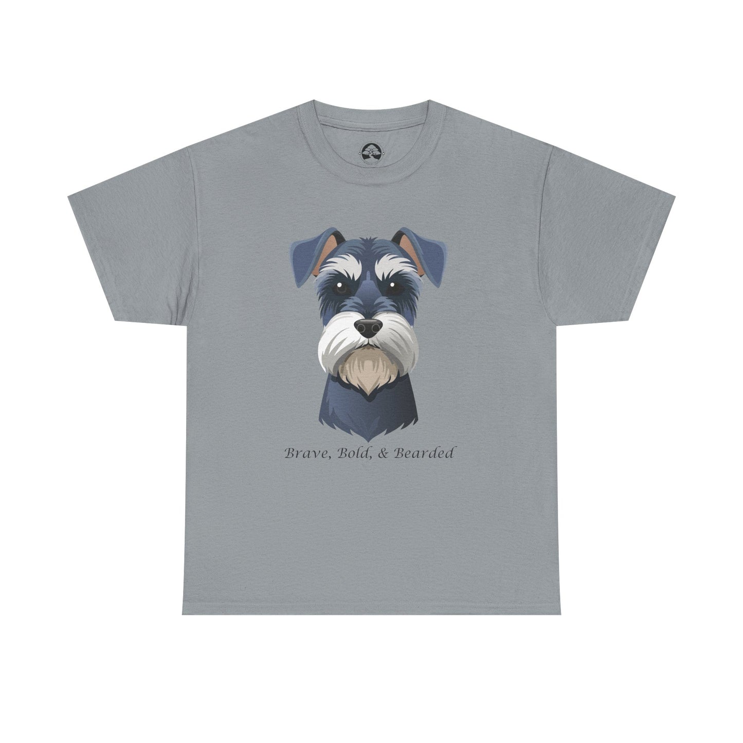 Miniature Schnauzer - Brave, Bold & Bearded Unisex Heavy Cotton T-Shirt