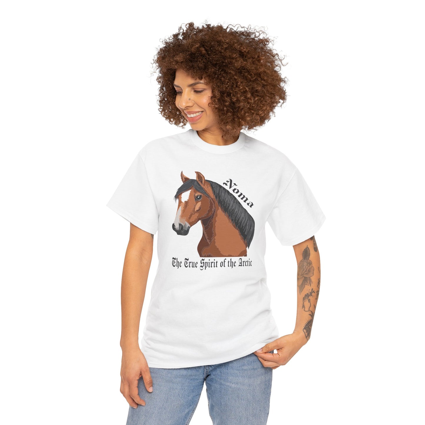 Noma The True Spirit of the Arctic Horse Tee - Unisex Heavy Cotton T-Shirt