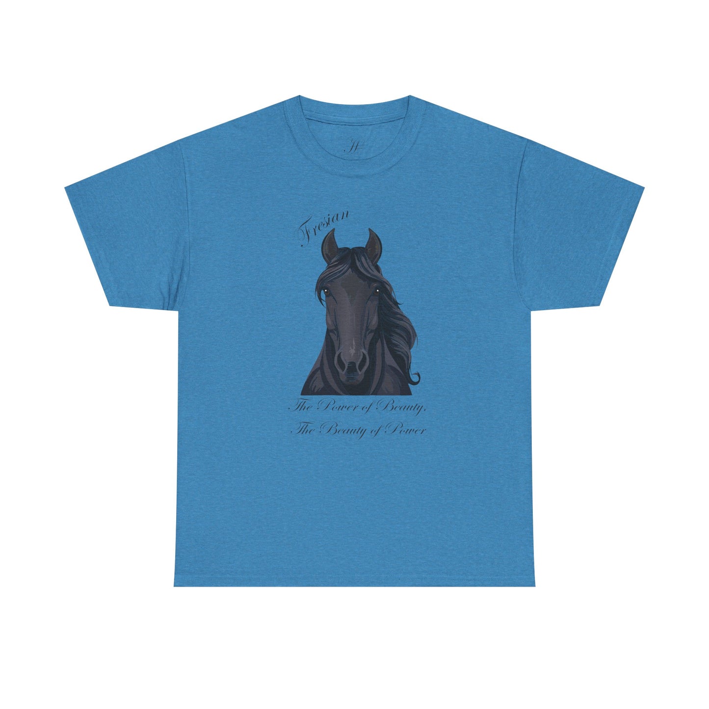 Fresian Horse Tee - Unisex Heavy Cotton T-Shirt