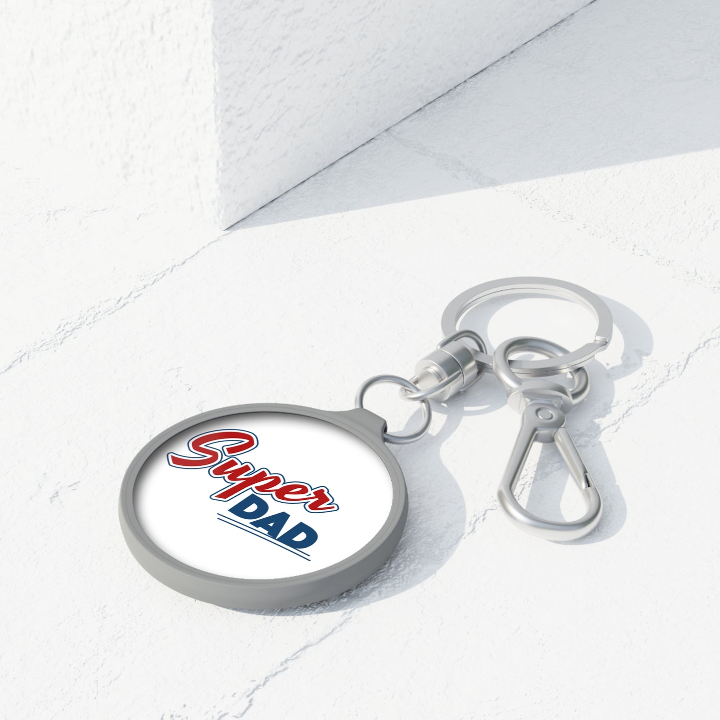 Super Dad Keyring Tag - Perfect Father's Day Gift, Personalized Keychain for Dads
