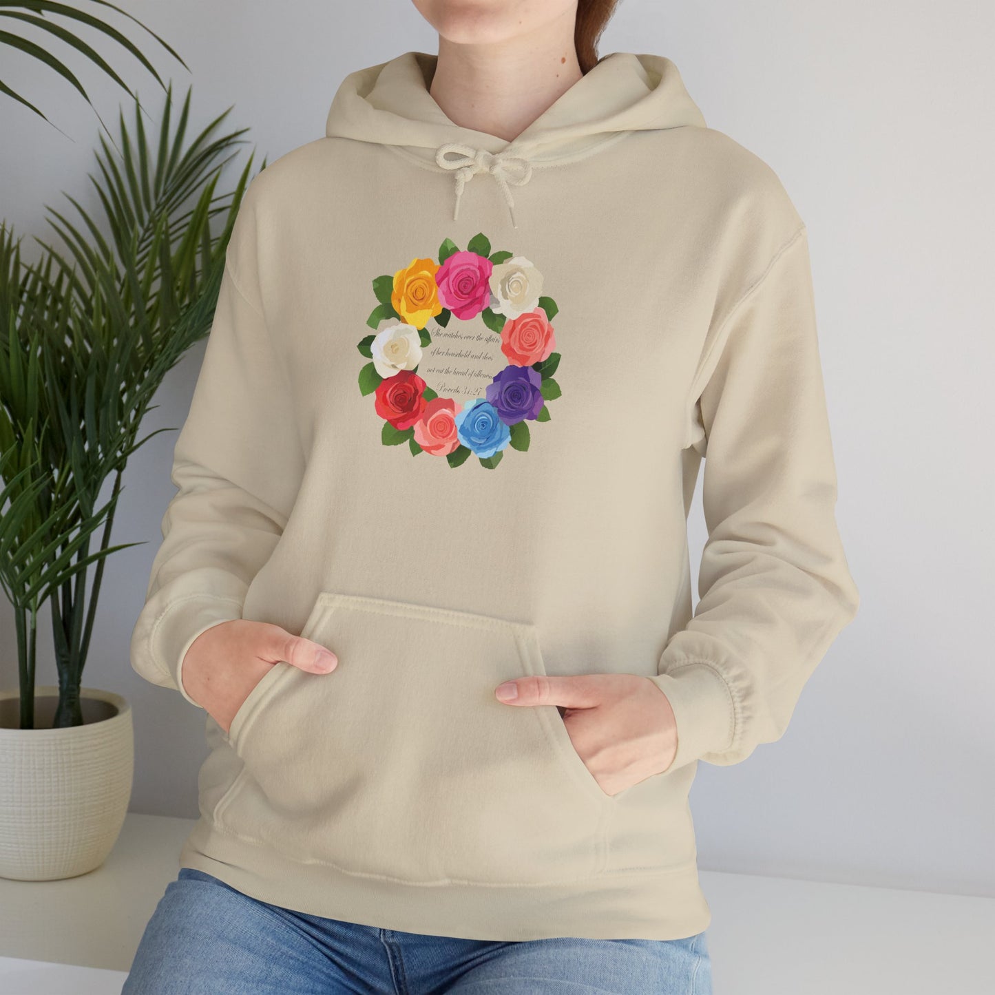 Floral Wreath for Mother Unisex Hoodie - Cozy & Stylish Sweatshirt for All Occasions