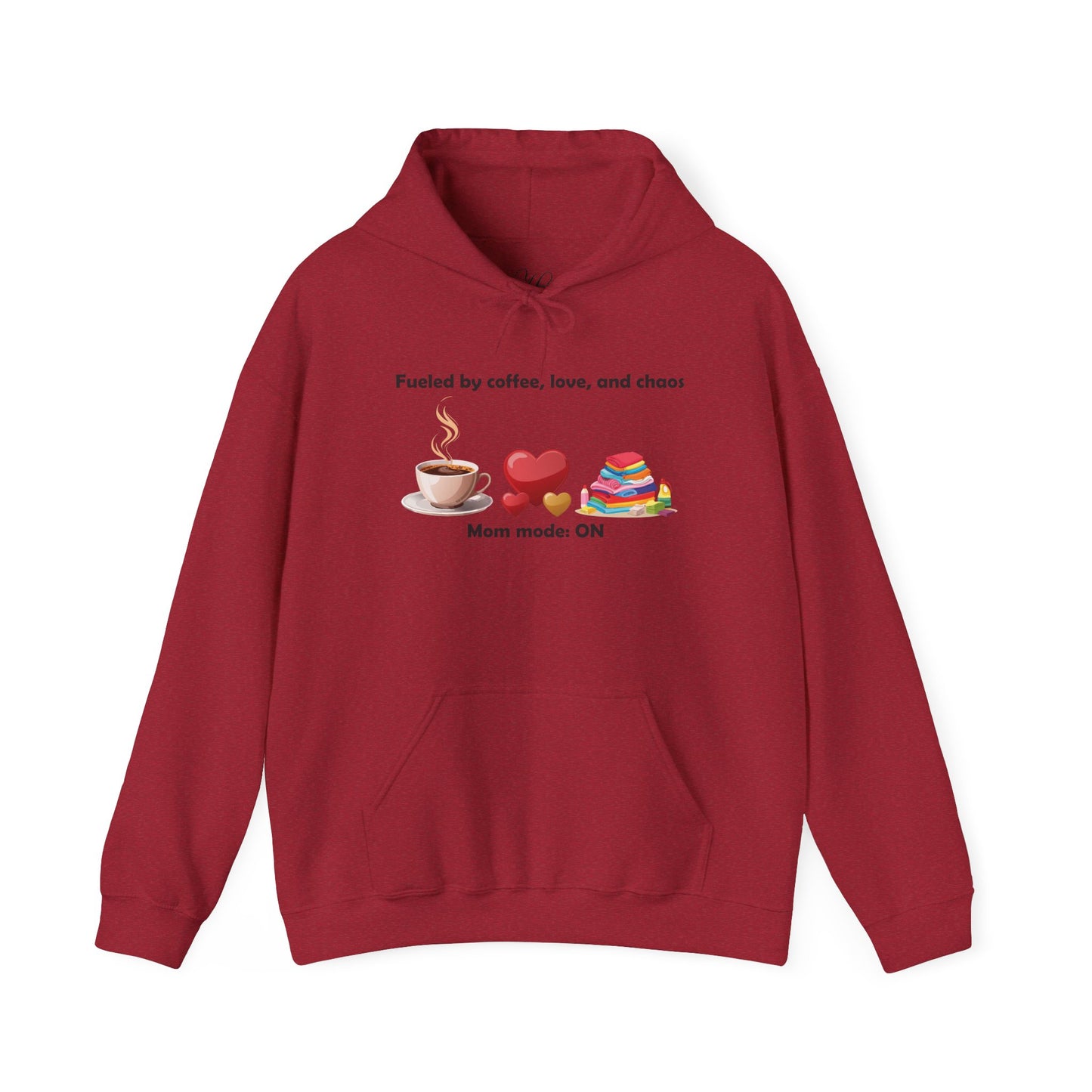 Mom Life Sweatshirt - Fueled by Coffee, Love, and Chaos