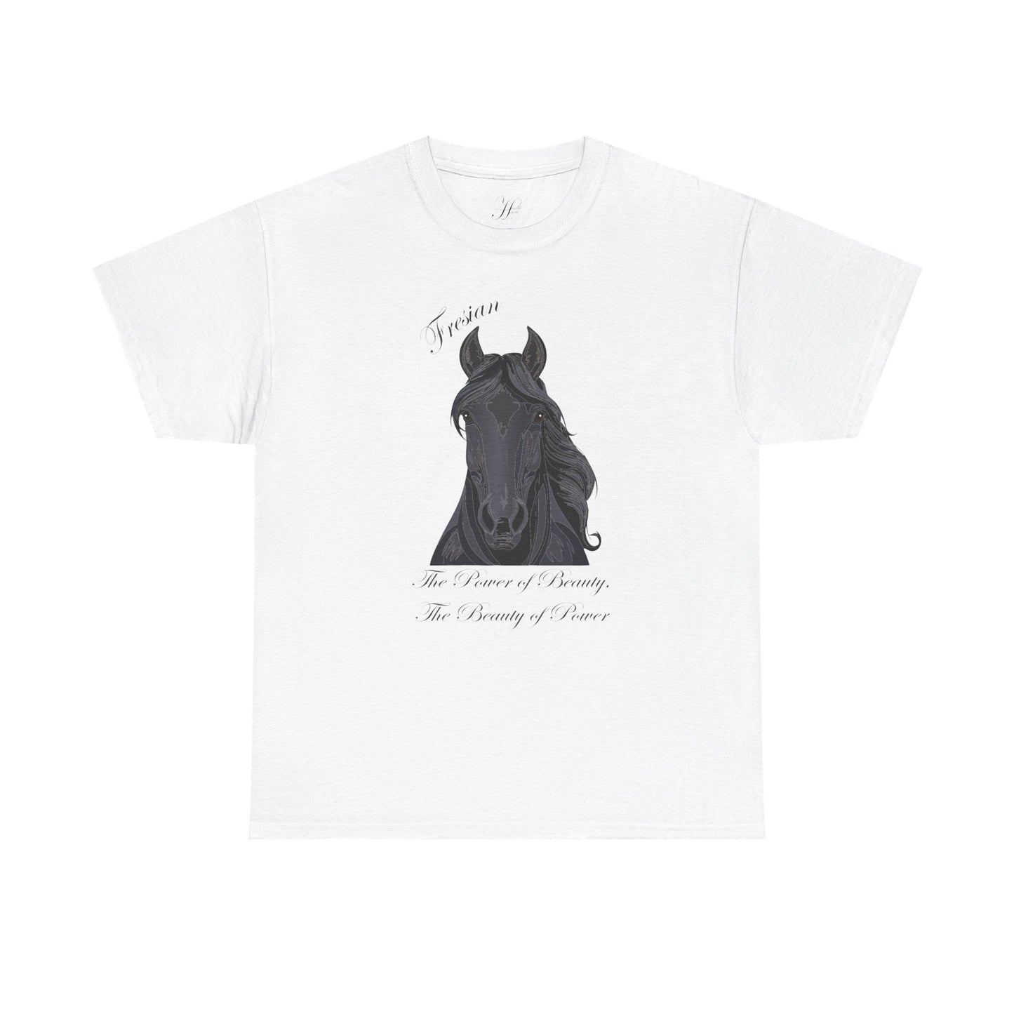 Fresian Horse Tee - Unisex Heavy Cotton T-Shirt