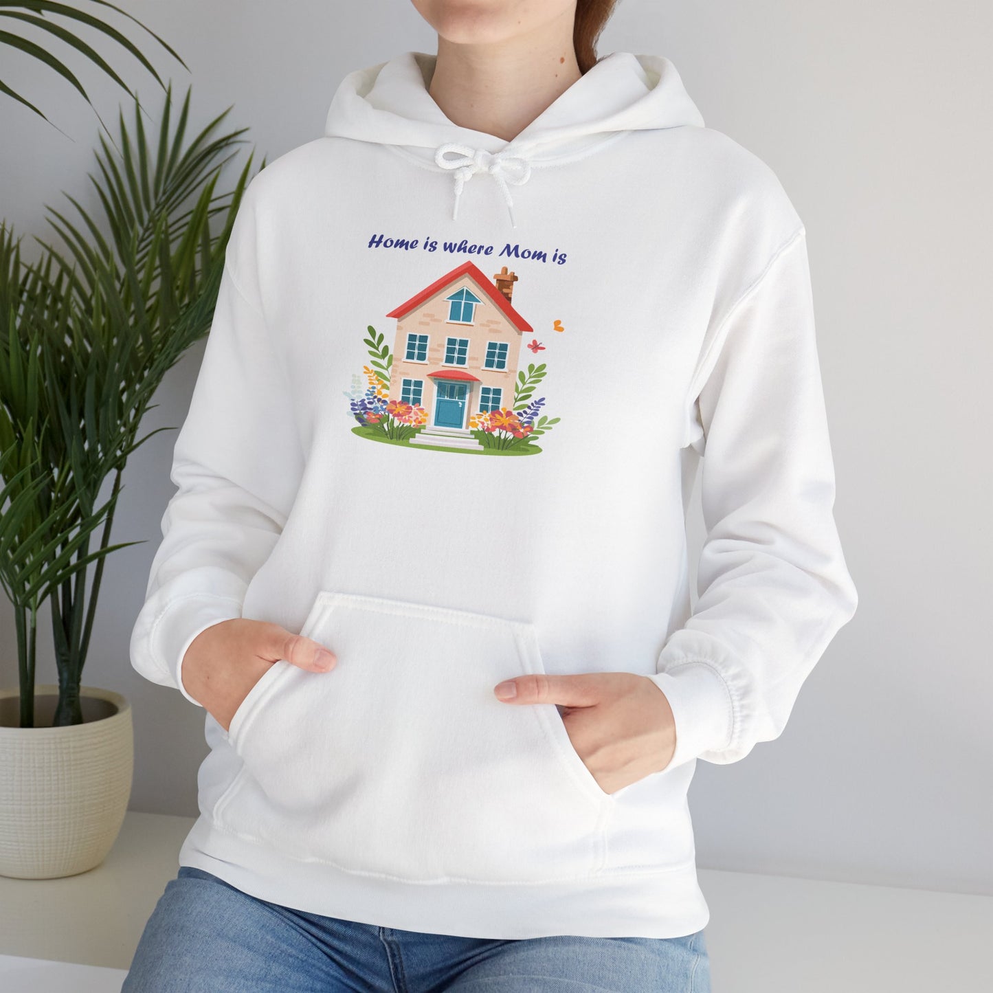 Home is Where Mom Is Hoodie - Unisex Heavy Blend Sweatshirt