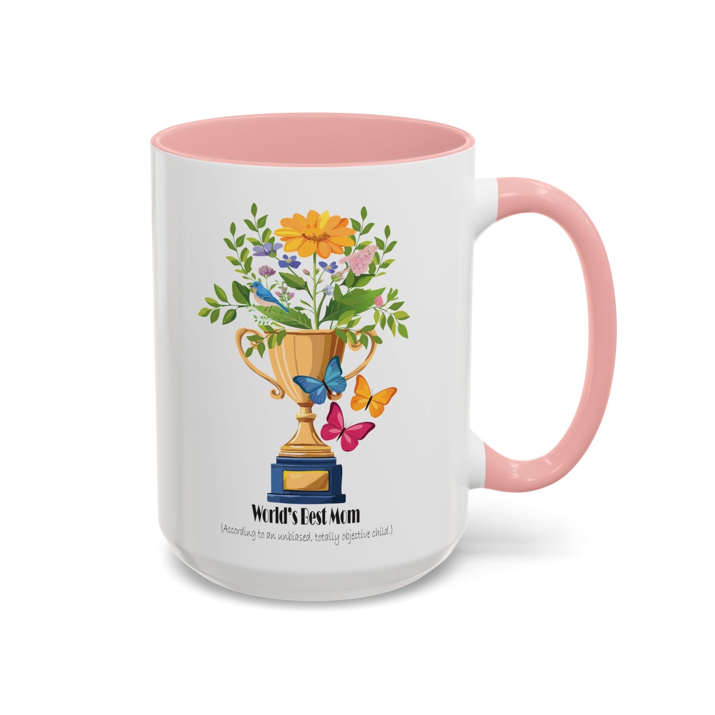 World's Best Mom Accent Coffee Mug - Perfect Gift for Mother's Day