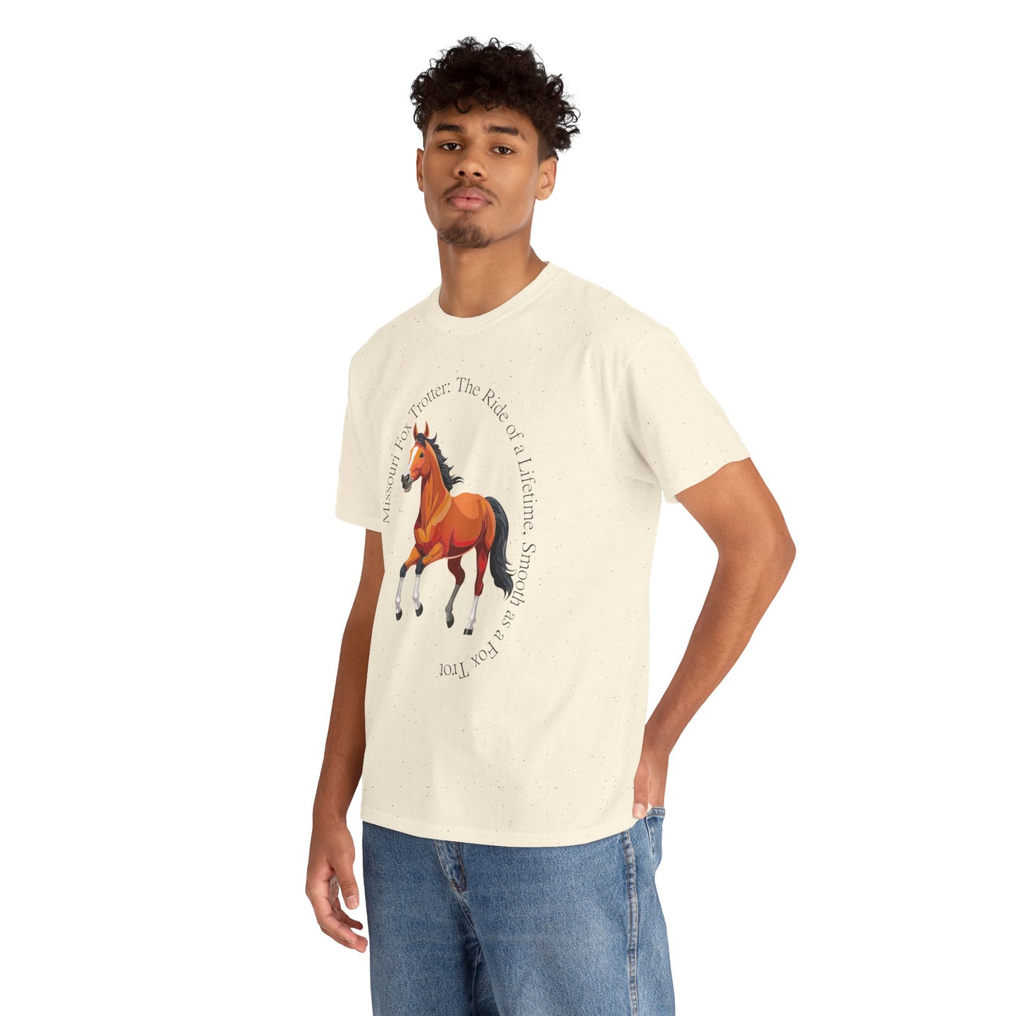 Missouri Fox Trotter: Unisex Heavy Cotton Horse Tee
