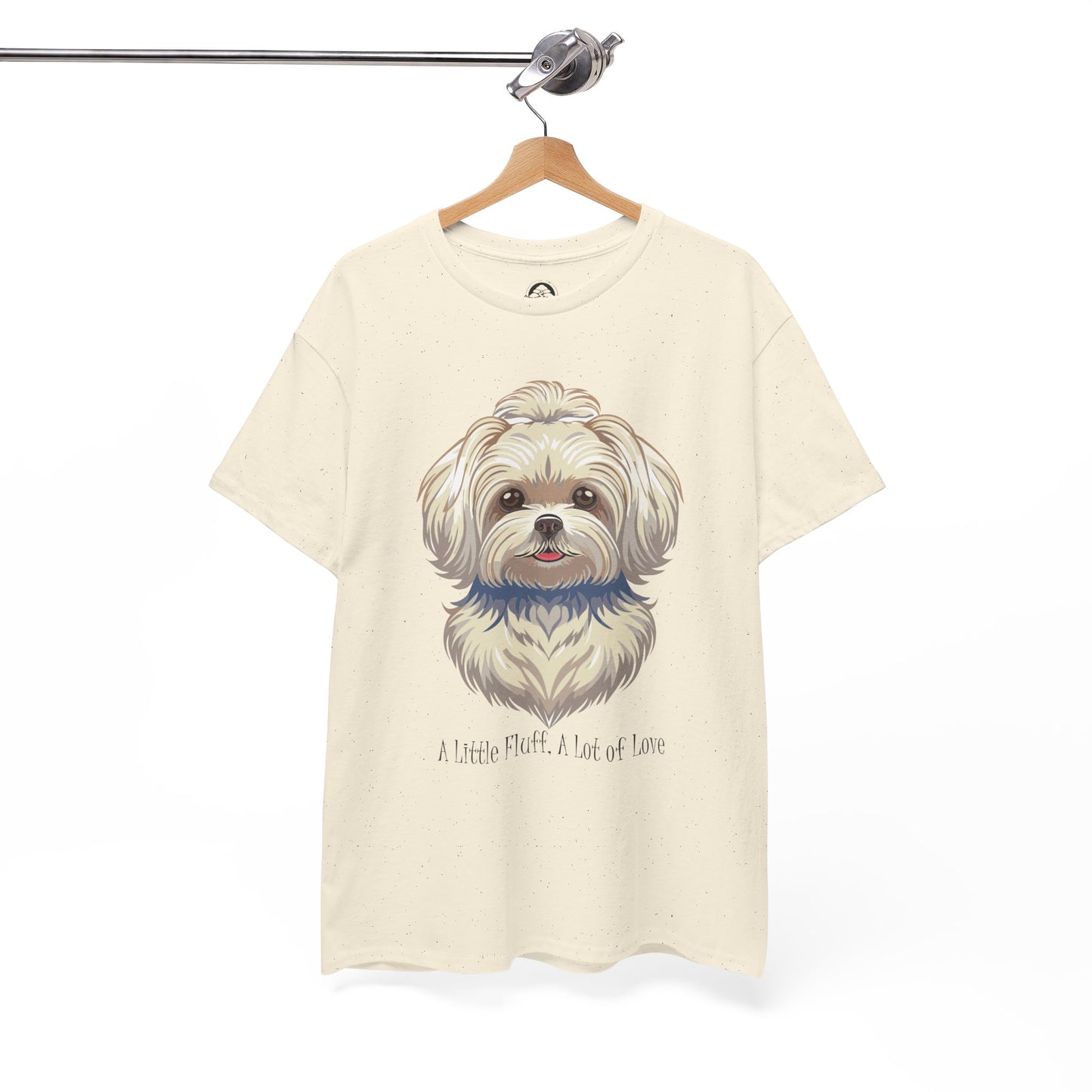 Camisa unisex de algodón grueso "Maltés - Un poco de pelusa, mucho amor"