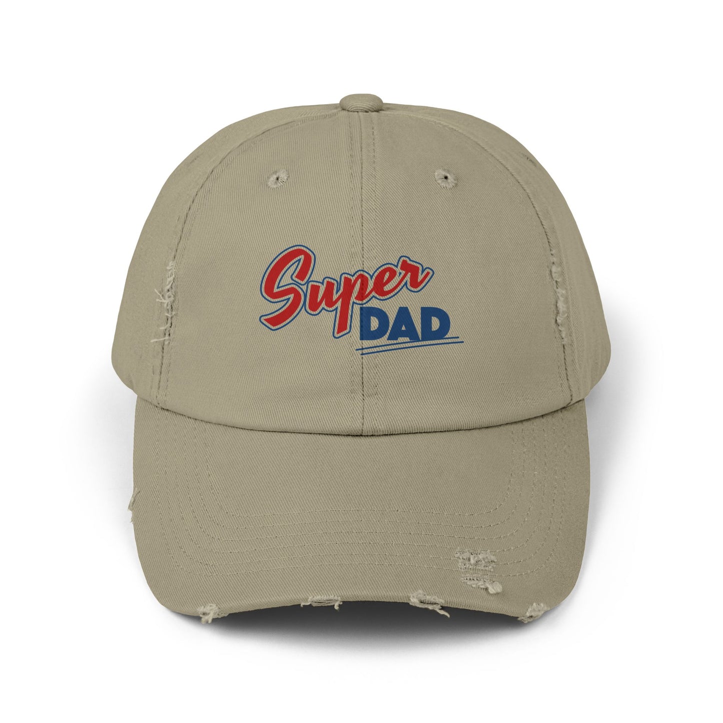 Super Dad Distressed Cap | Gift for Dad, Casual Summer Hat, Cool Dad Accessories, Father's Day Gift, Stylish Cap