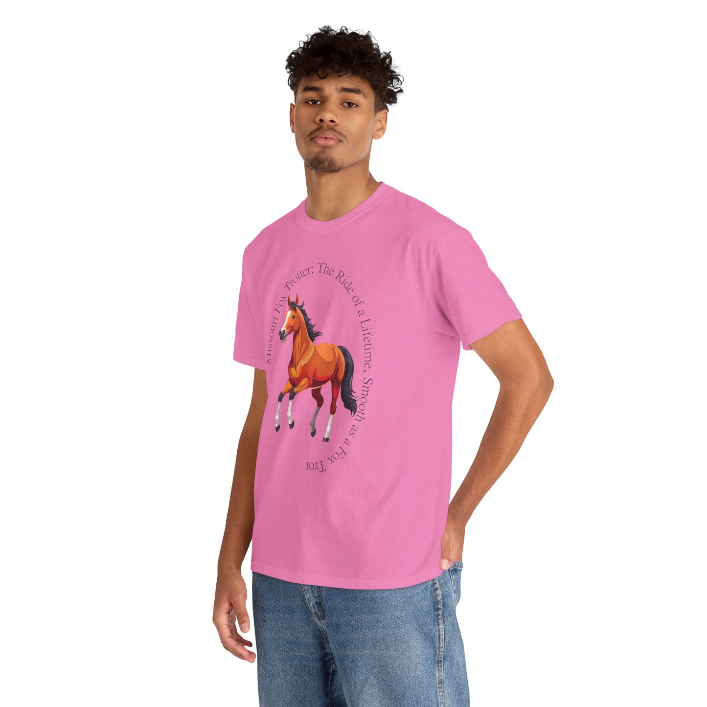 Missouri Fox Trotter: Unisex Heavy Cotton Horse Tee