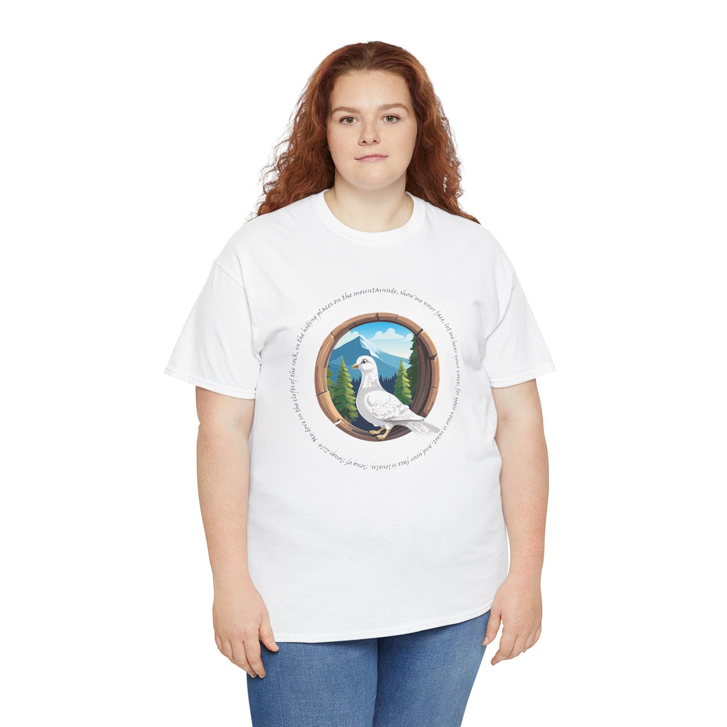 Camiseta unisex de algodón grueso inspirada en la naturaleza - con escritura