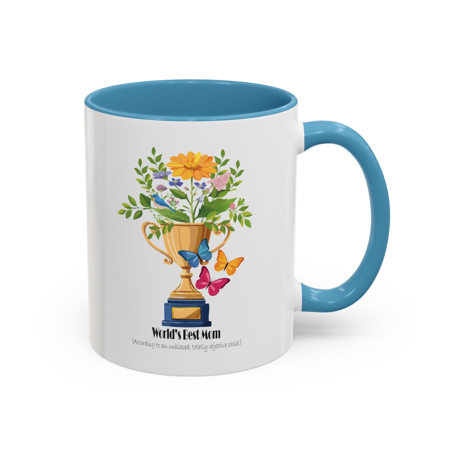 World's Best Mom Accent Coffee Mug - Perfect Gift for Mother's Day