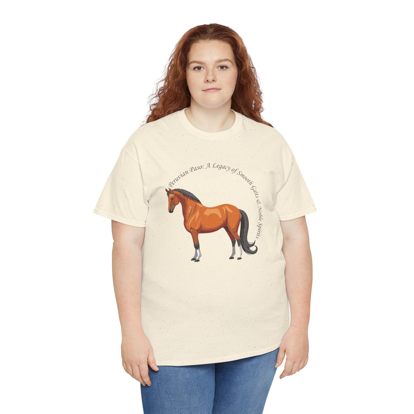 Peruvian Paso Passion Unisex Heavy Cotton Tee - Horse Graphic T-Shirt for Animal Lovers
