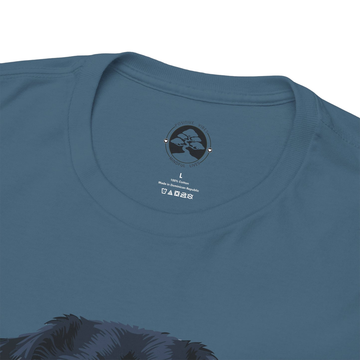 Camiseta unisex de algodón grueso Rottweiler - Power Wraped in Lover