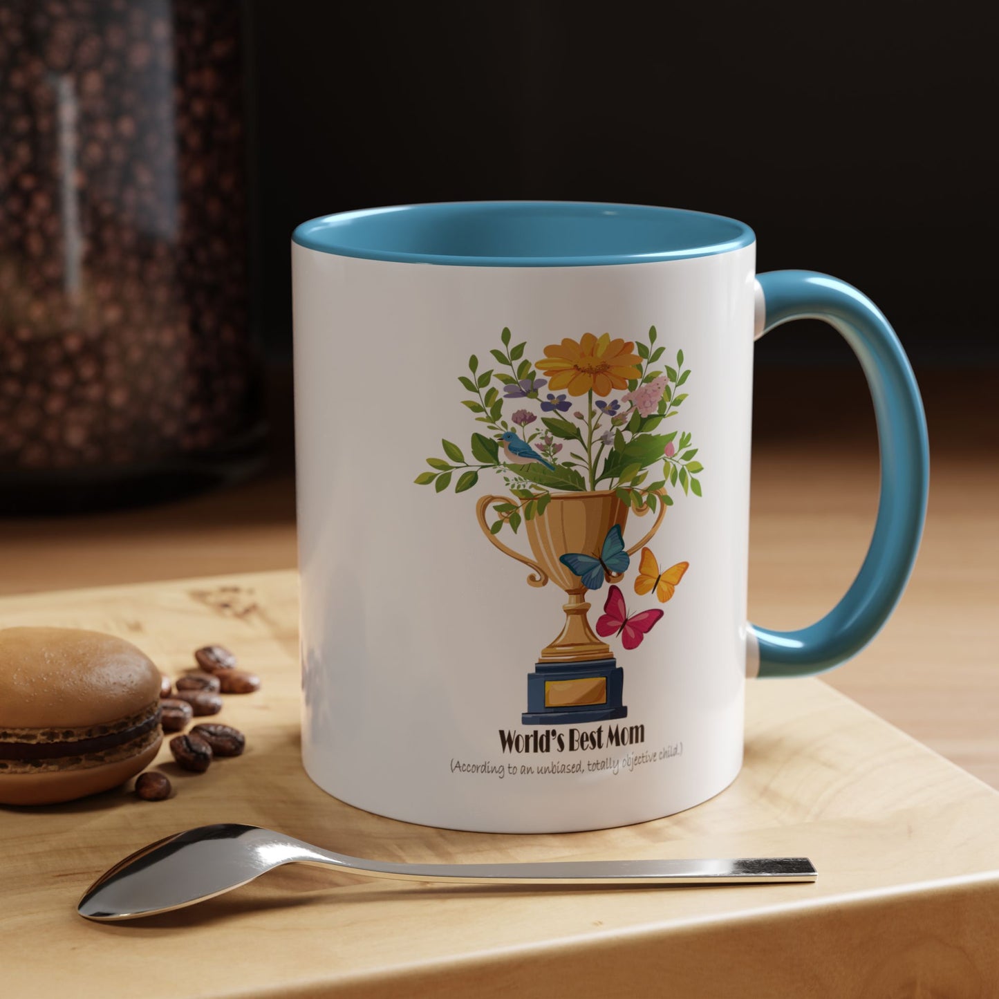 World's Best Mom Accent Coffee Mug - Perfect Gift for Mother's Day