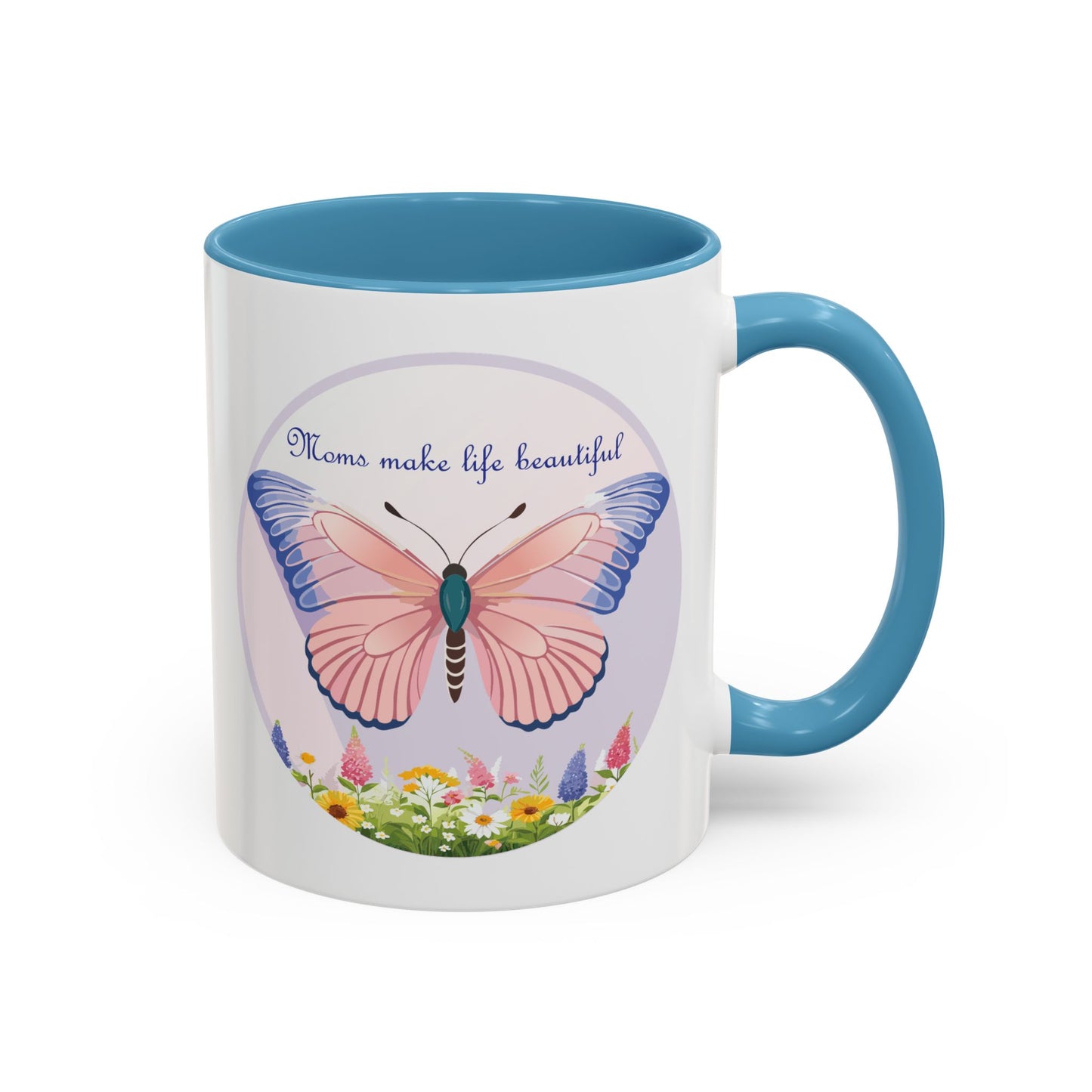 Mom's Beautiful Butterfly Accent Coffee Mug - Perfect Gift for Mother's Day