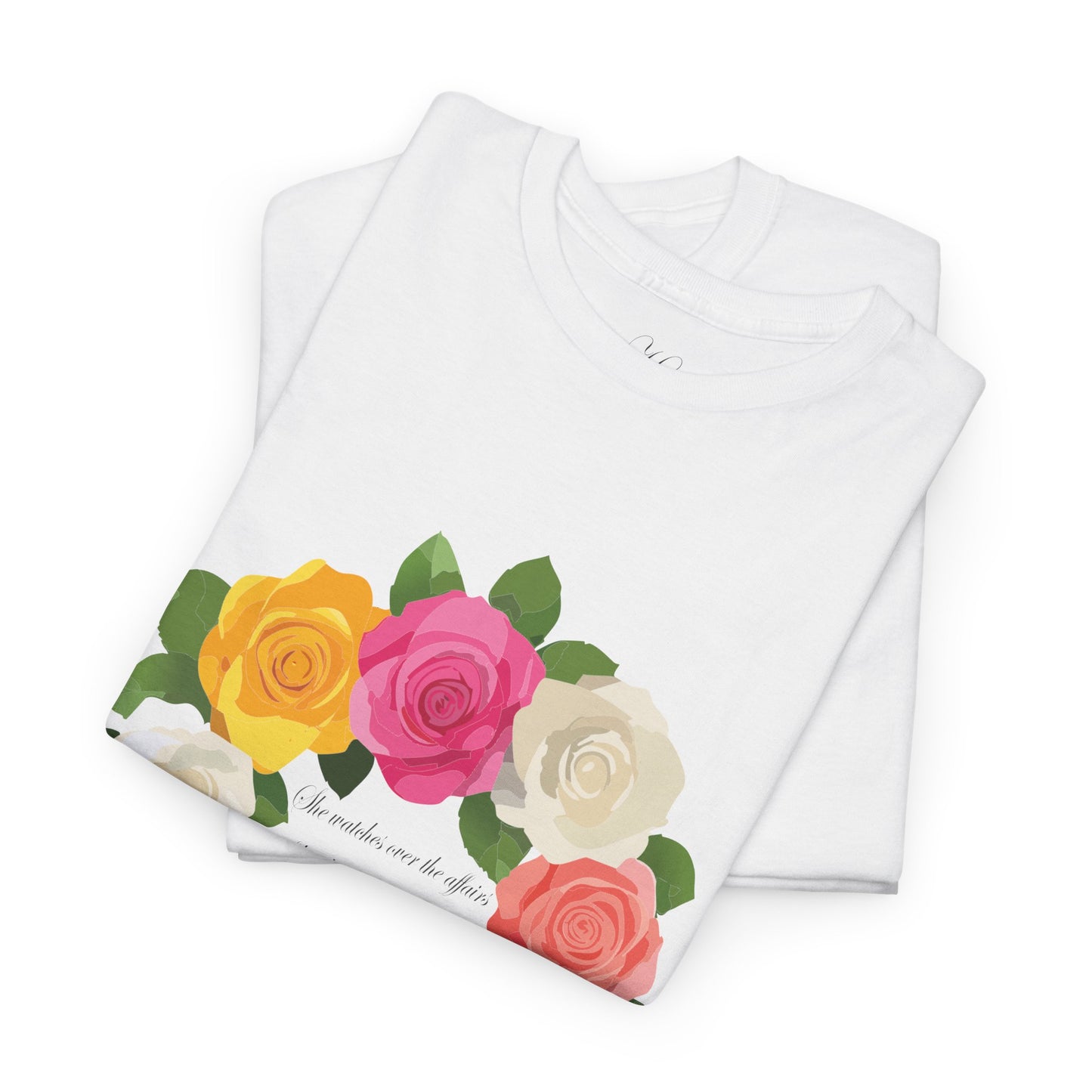 Floral Quote for Mom Unisex Heavy Cotton Tee - Perfect Gift for Loved Ones