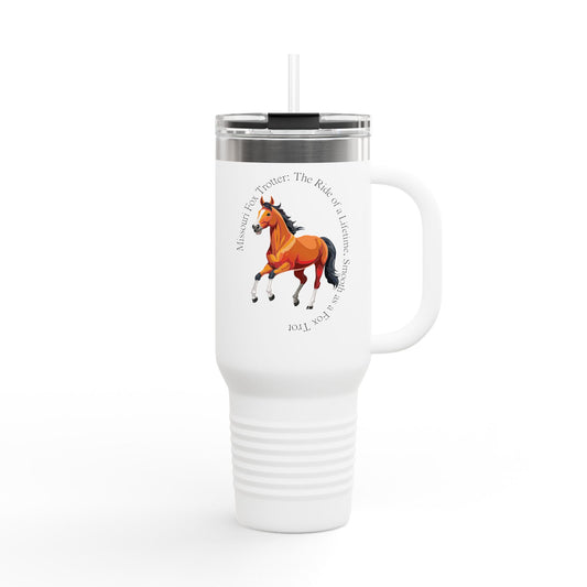 Missouri Fox Trotter Insulated Travel Mug - Perfect for Horse Lovers, 40oz with Fun Equestrian Design