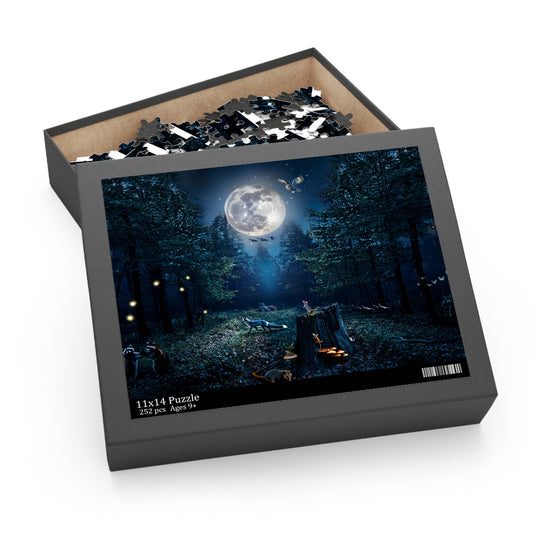 "Silent Night" Forest Puzzle - 120/252/500 pc Puzzles