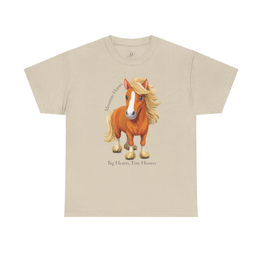 Miniature Horse Unisex Heavy Cotton Tee