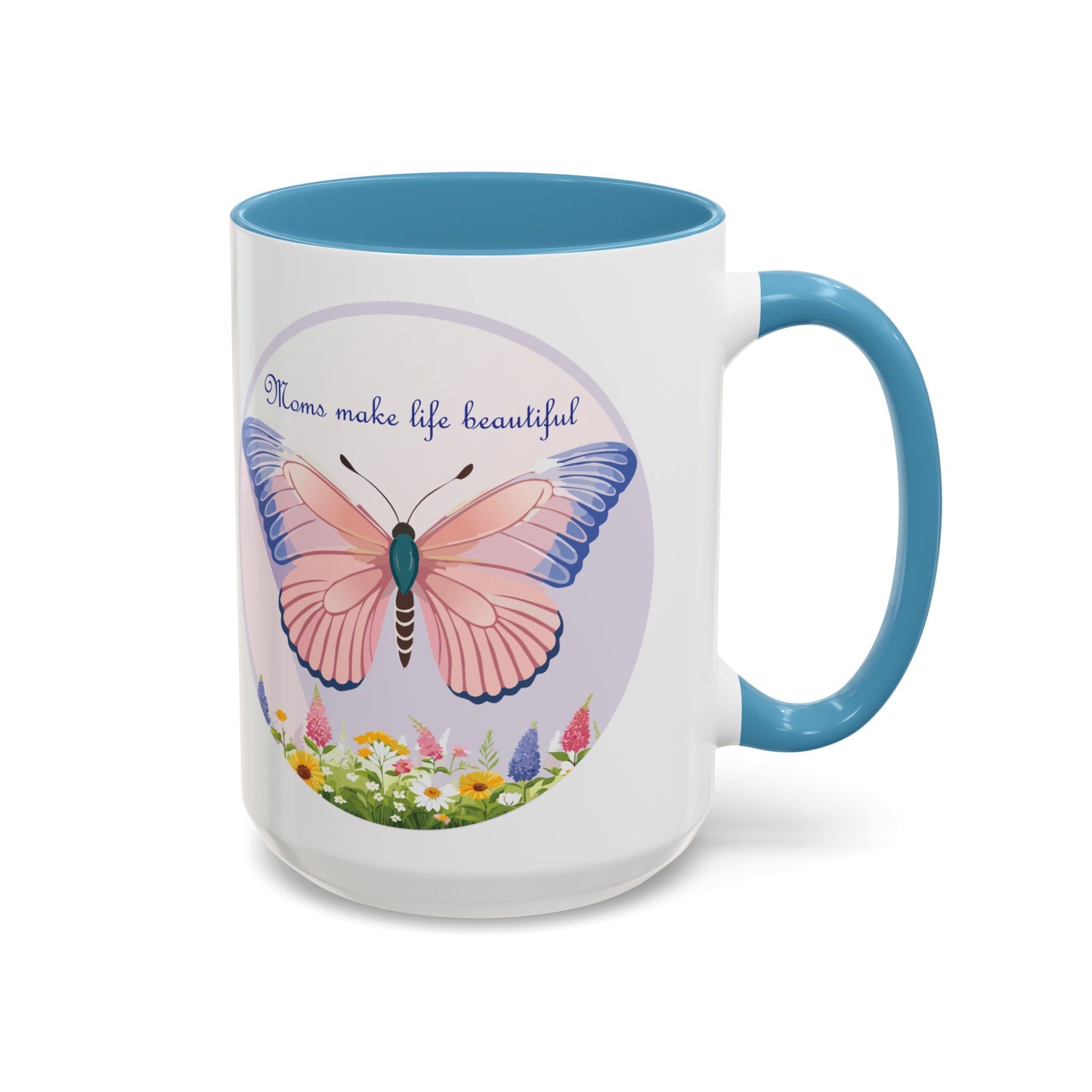 Mom's Beautiful Butterfly Accent Coffee Mug - Perfect Gift for Mother's Day