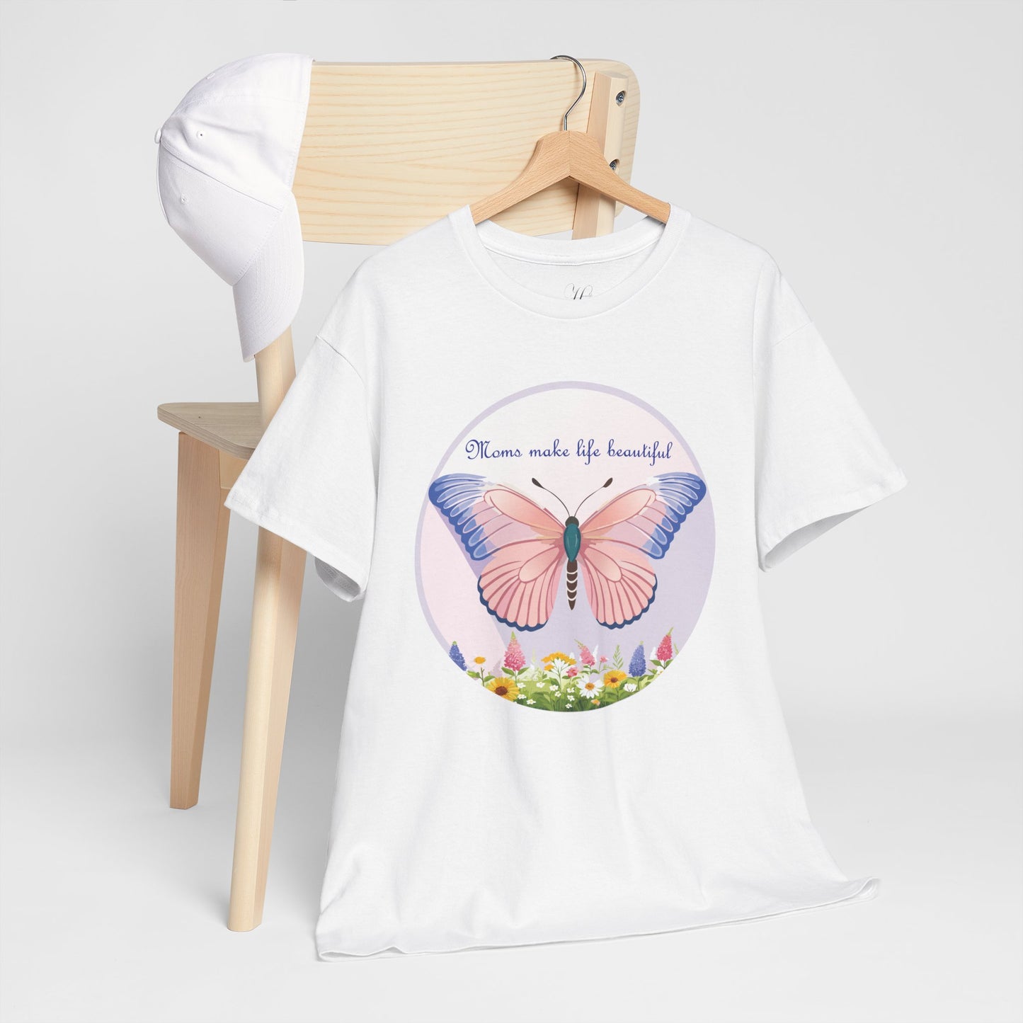 Mom Makes Life Beautiful Butterfly Tee