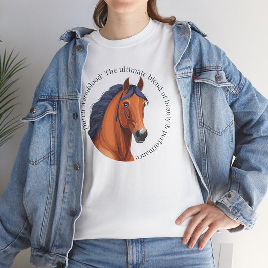 Dutch Warmblood Unisex Heavy Cotton Tee - "The Ultimate Blend of Beauty & Performance"