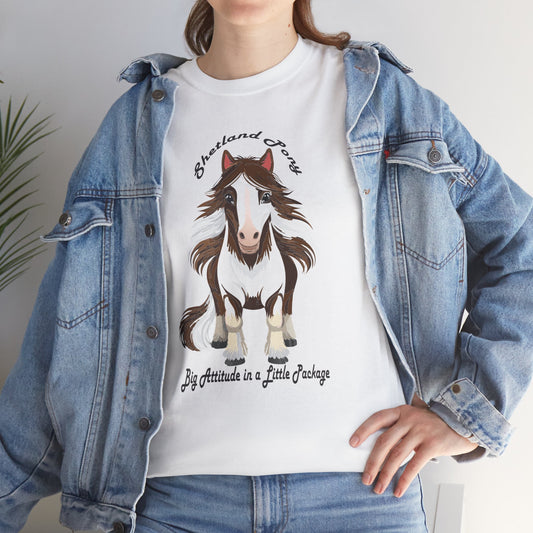 Shetland Pony Unisex Heavy Cotton Tee