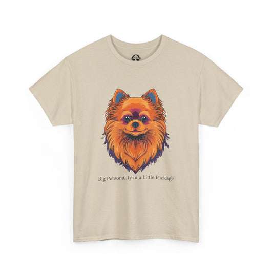 Pomerania - Gran personalidad en un paquete pequeño Camiseta unisex de algodón grueso 