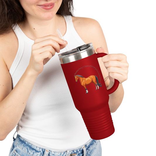 Peruvian Paso Equestrian Insulated Travel Mug - 40oz with Horse Design