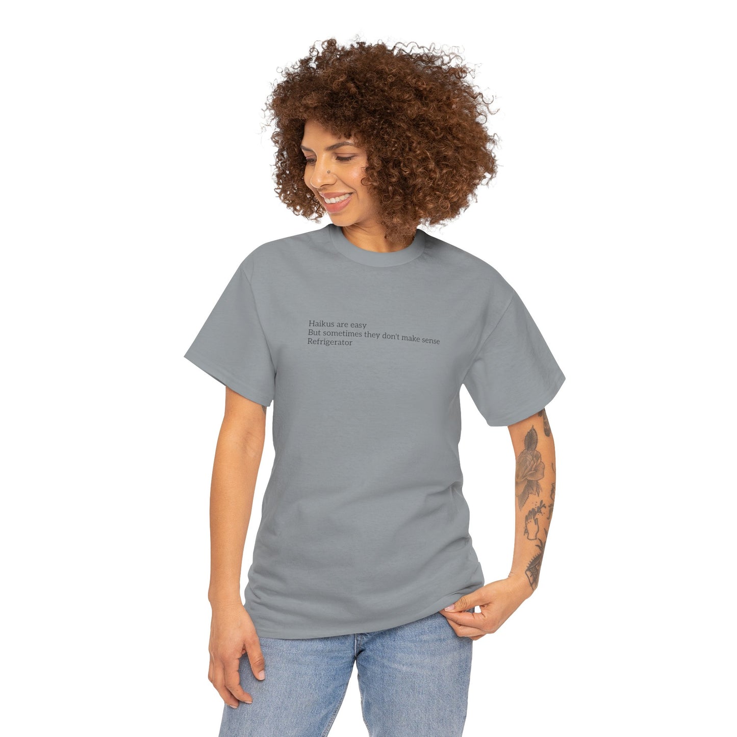 Haikus are Easy Unisex Heavy Cotton Tee