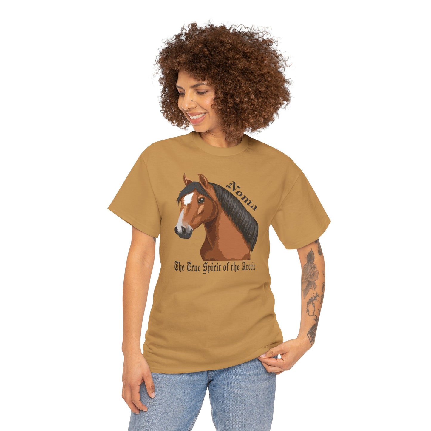 Noma The True Spirit of the Arctic Horse Tee - Unisex Heavy Cotton T-Shirt