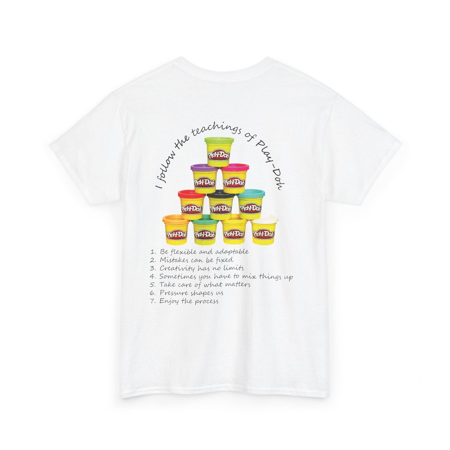 Camiseta unisex de algodón grueso inspirada en Play-Doh: sé creativo y flexible 