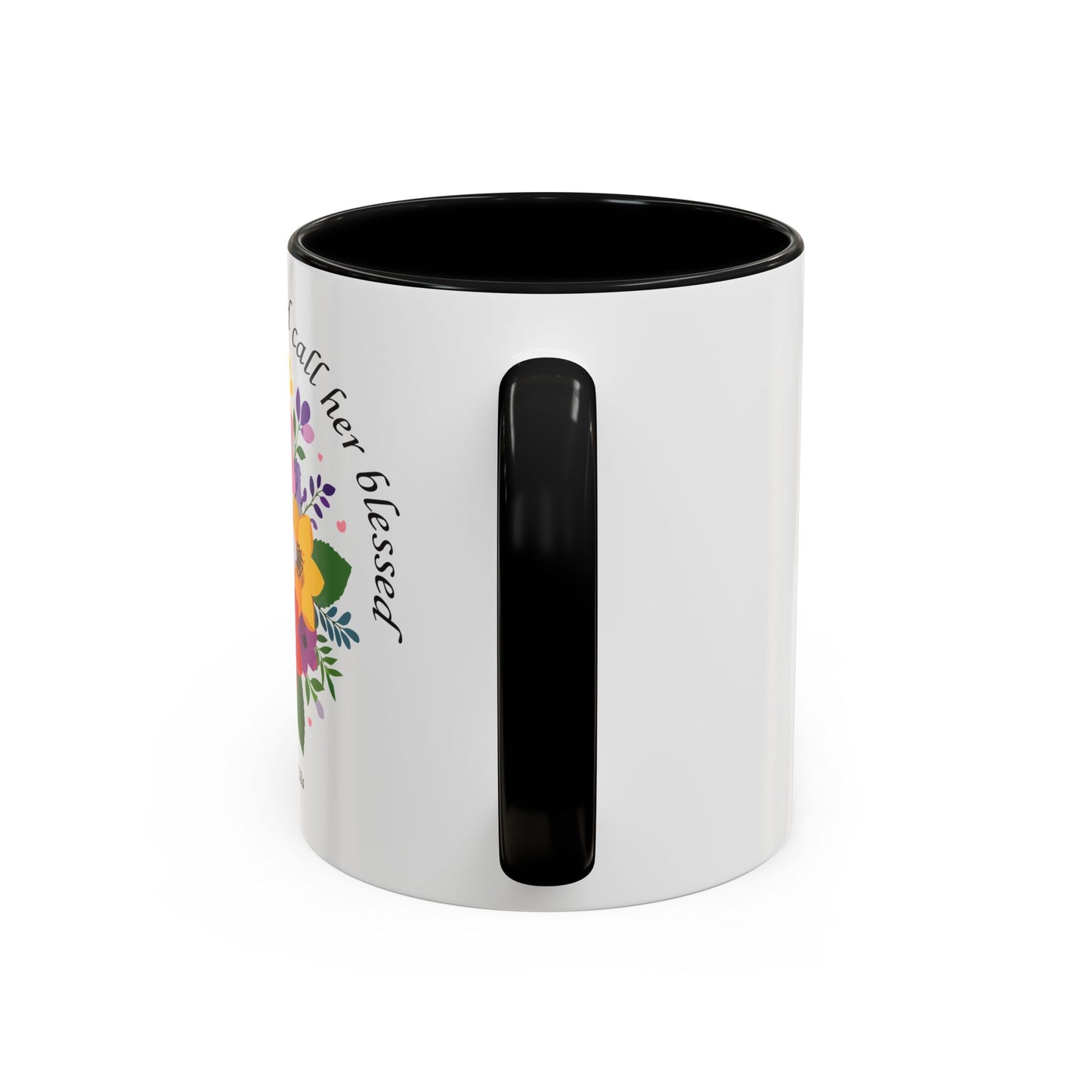 Floral Inspirational Coffee Mug - 'Her Children Arise and Call Her Blessed' - Perfect Gift for Moms