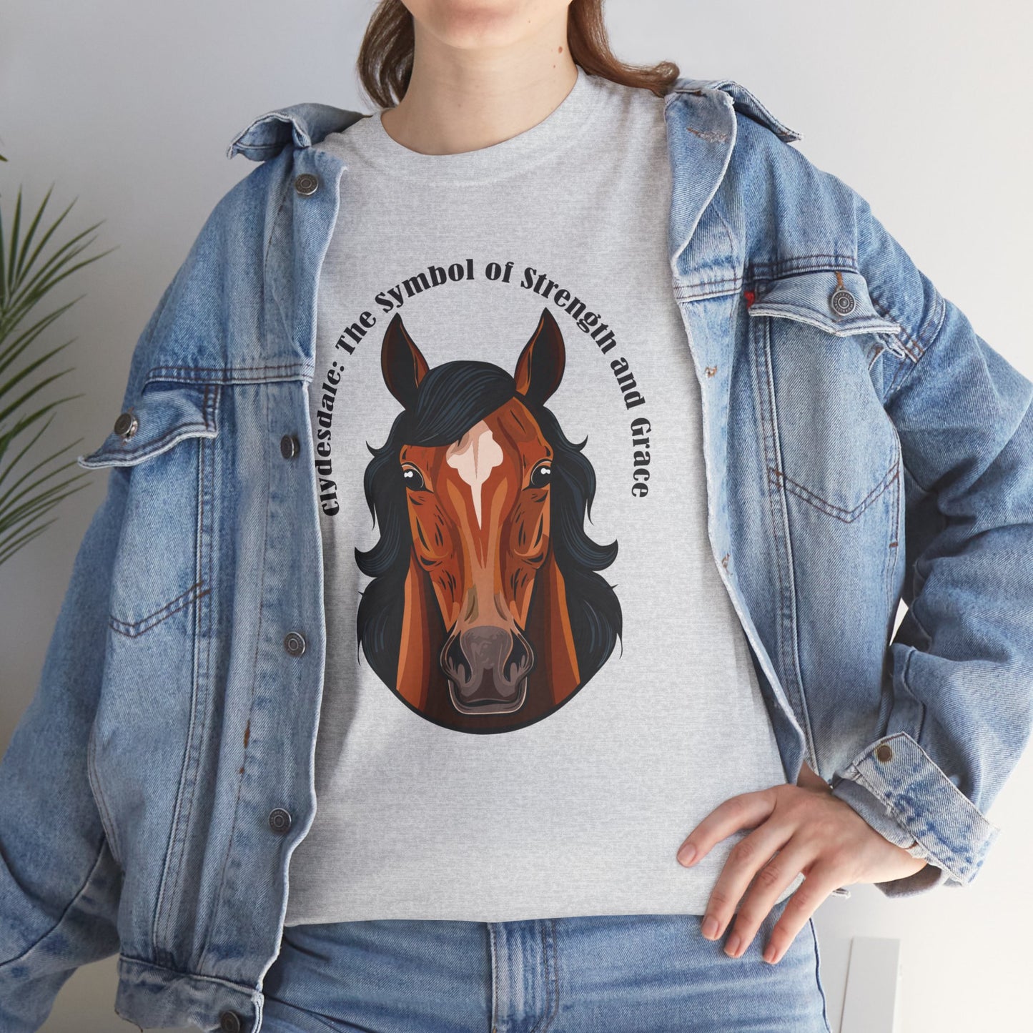 Clydesdale Horse Tee | Unisex Heavy Cotton T-Shirt