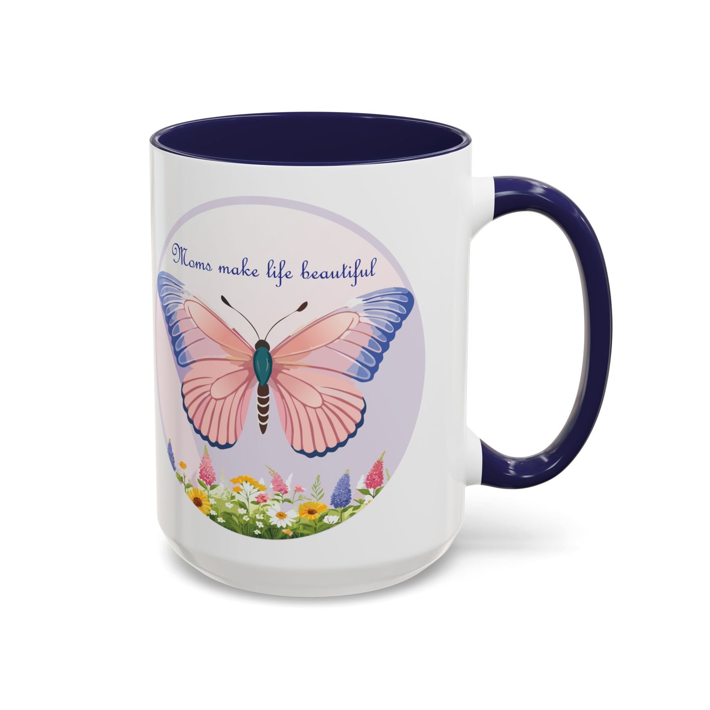 Mom's Beautiful Butterfly Accent Coffee Mug - Perfect Gift for Mother's Day