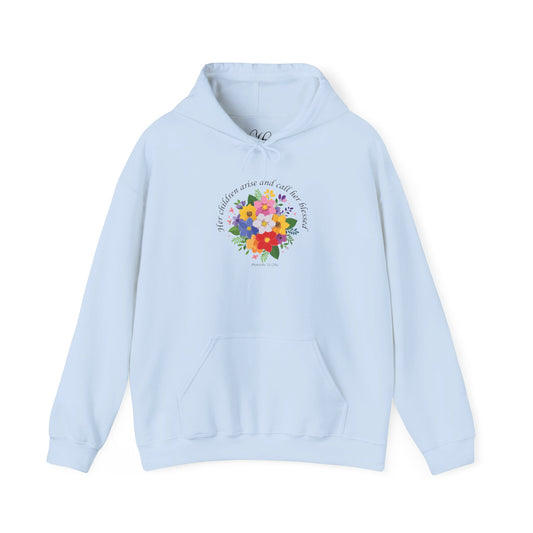 Floral Inspirational Hoodie for Mothers