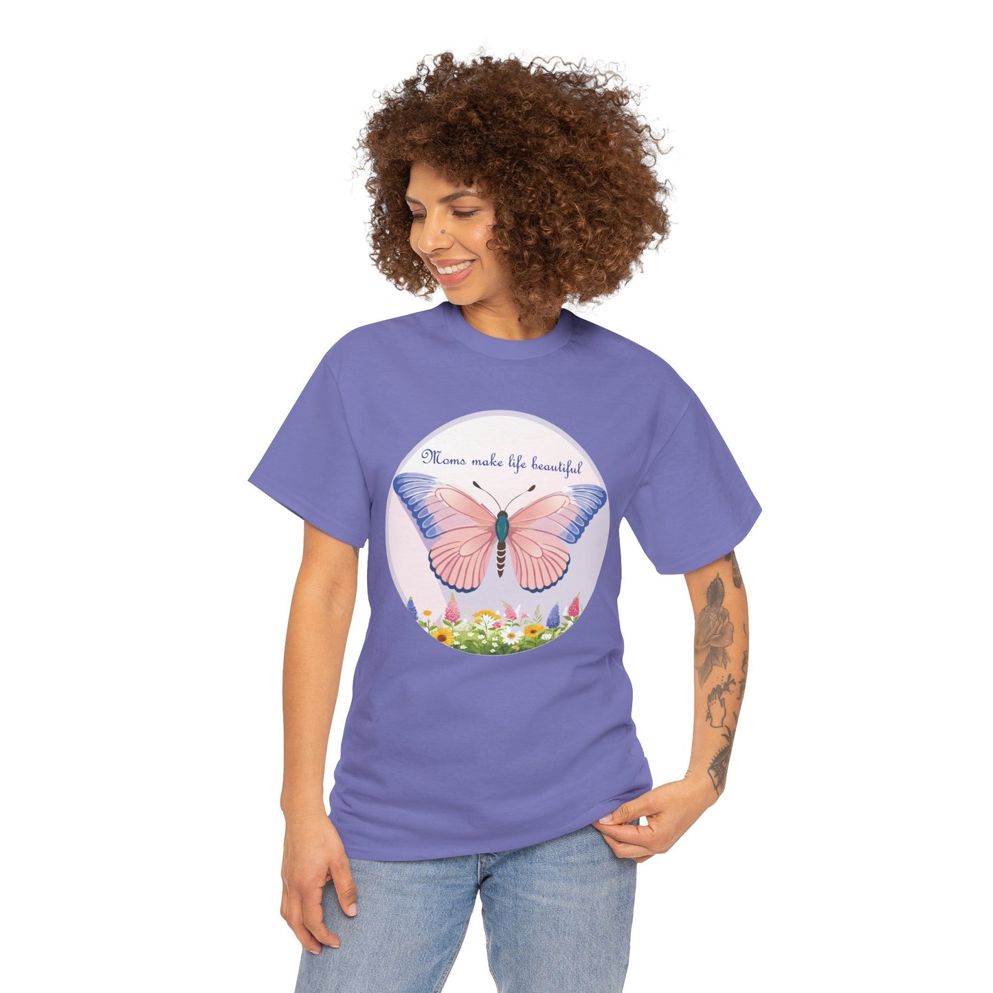Mom Makes Life Beautiful Butterfly Tee