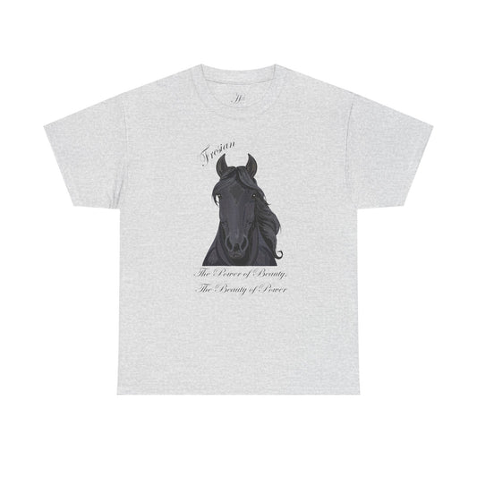 Fresian Horse Tee - Unisex Heavy Cotton T-Shirt