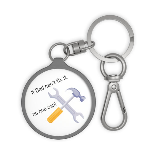 Dad's Fix-It Keyring Tag - Funny Tool Design Gift for Father's Day