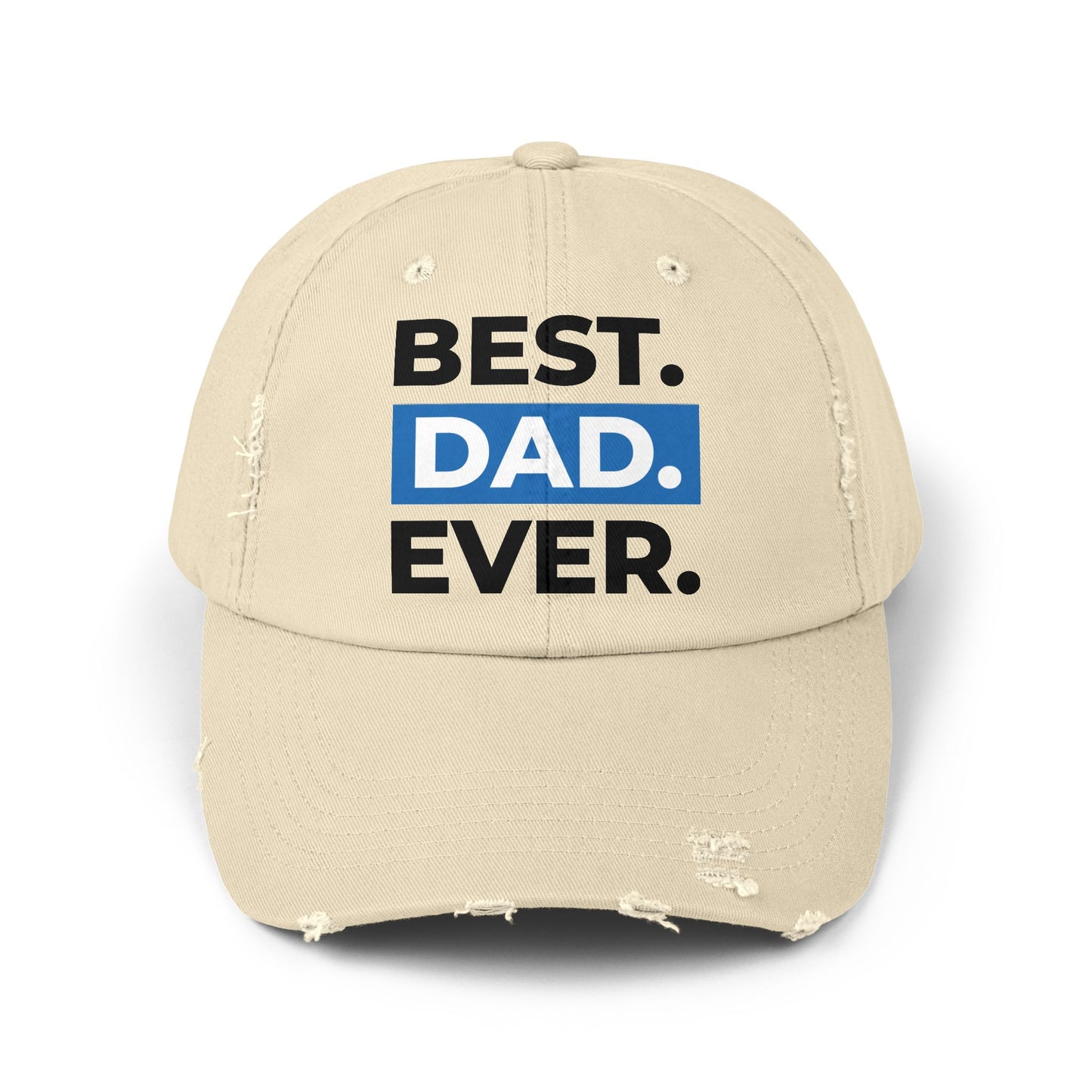Best Dad Ever Distressed Cap | Unisex Vintage Hat, Father's Day Gift, Casual Dad Accessory, Dad Cap, Gift for New Dad