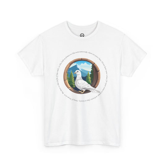 Camiseta unisex de algodón grueso inspirada en la naturaleza - con escritura 