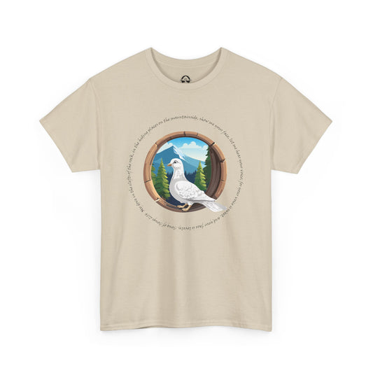 Camiseta unisex de algodón grueso inspirada en la naturaleza - con escritura 